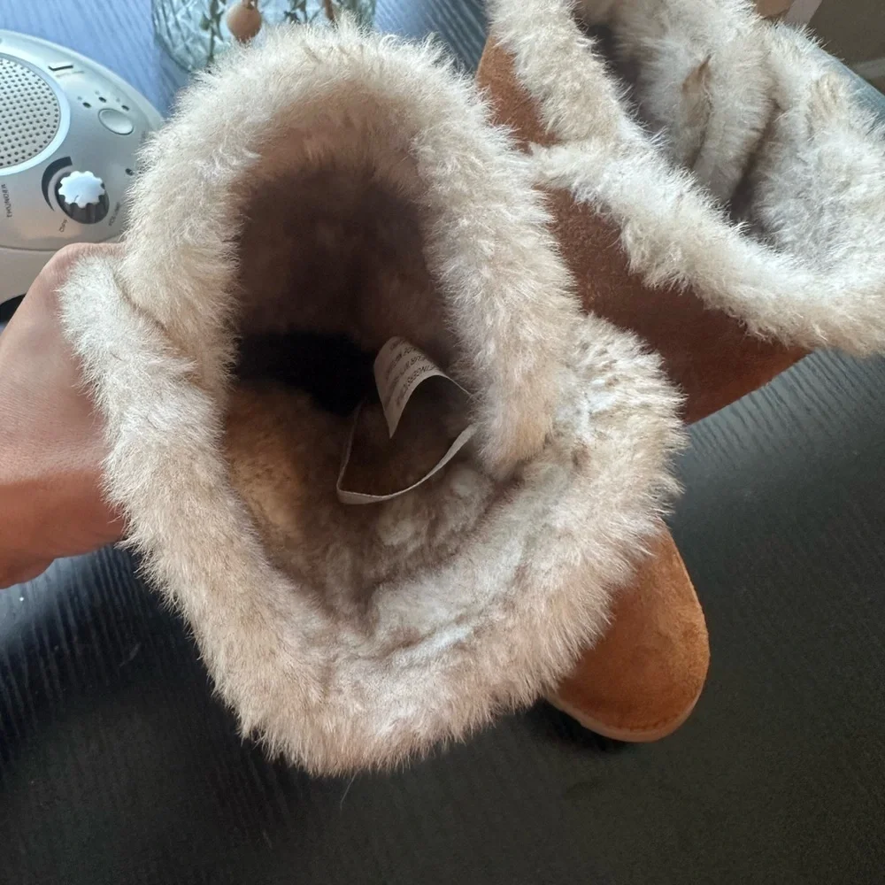 Sugar Brand Toddler Girl Brown Fur-Lined Boots